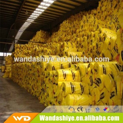 glass wool yellow blanket insulation