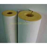 High density fiberglass insulation pipe with aluminum foil